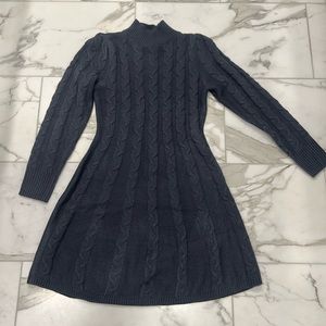 Lucky brand, blue/gray sweater dress. Size small